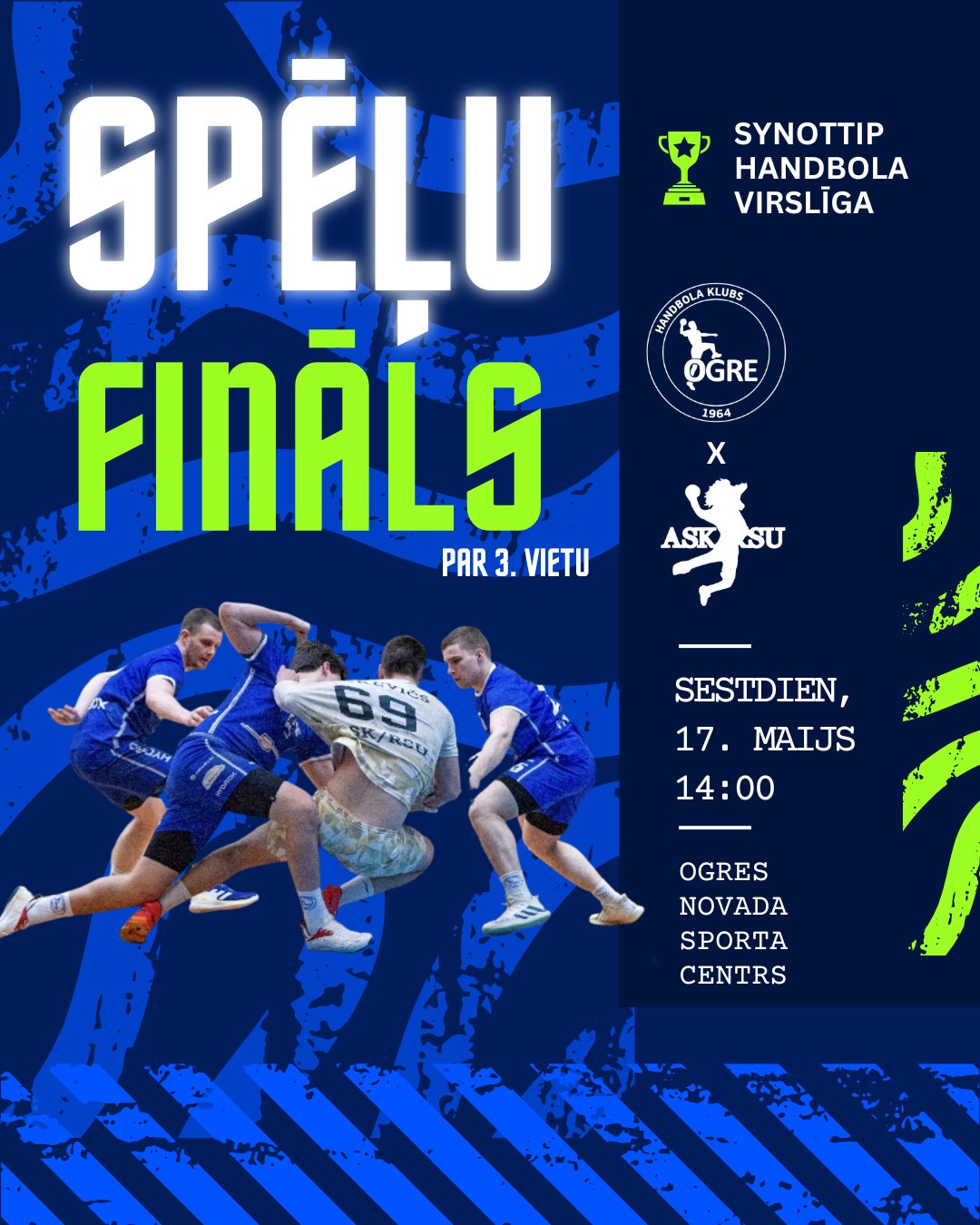 BRONZAS SPĒLE HANDBOLĀ - HK OGRE