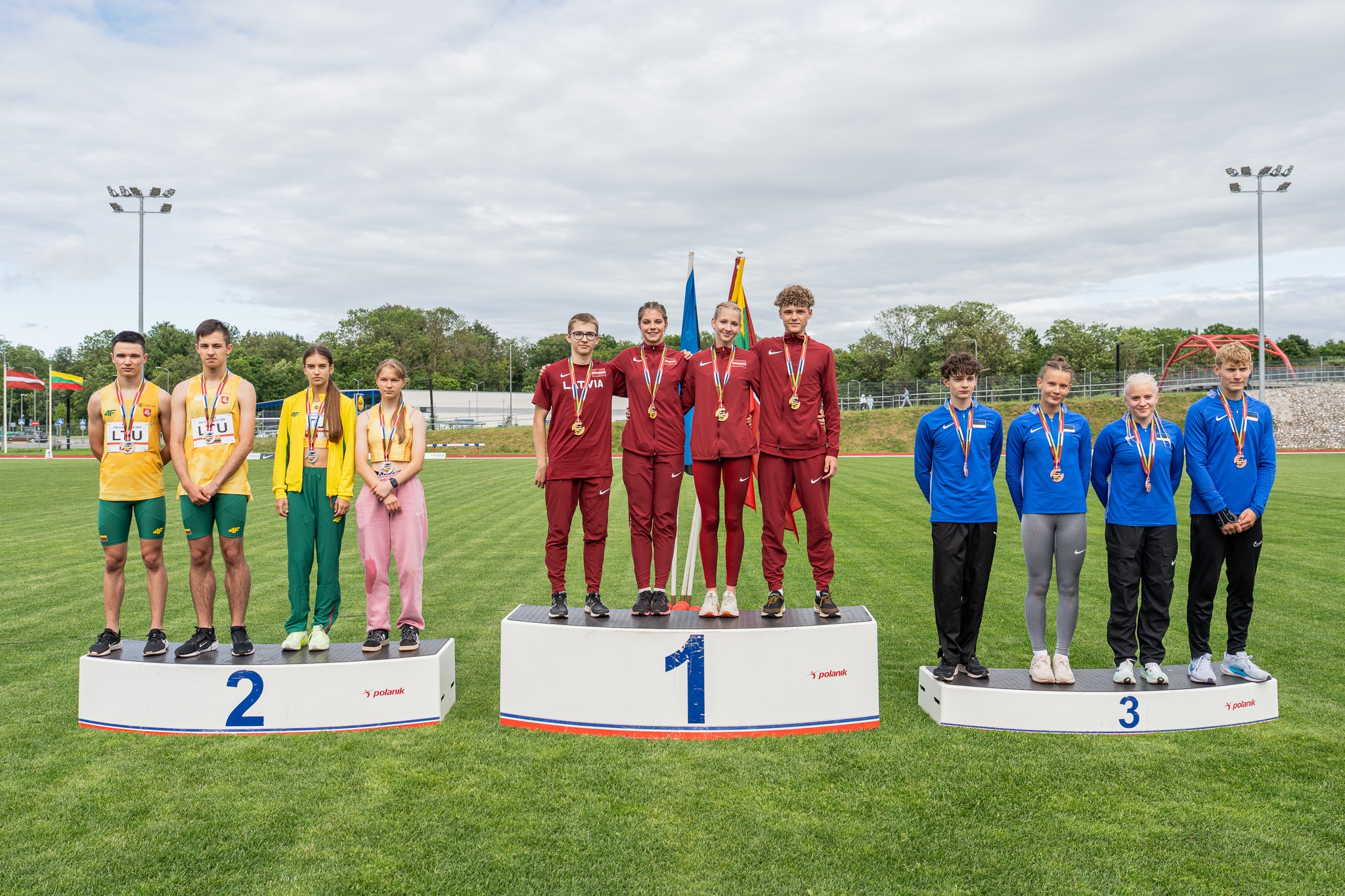 ONSC vieglatlēti Baltijas U16 komandu čempionātā Igaunijā 