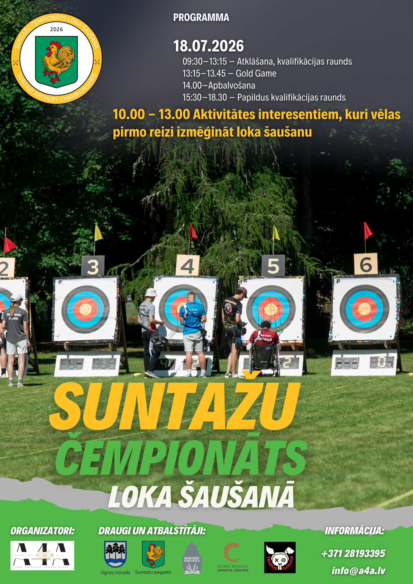 18.jūlijā Suntažu čempionāts Loka šaušanā 2026