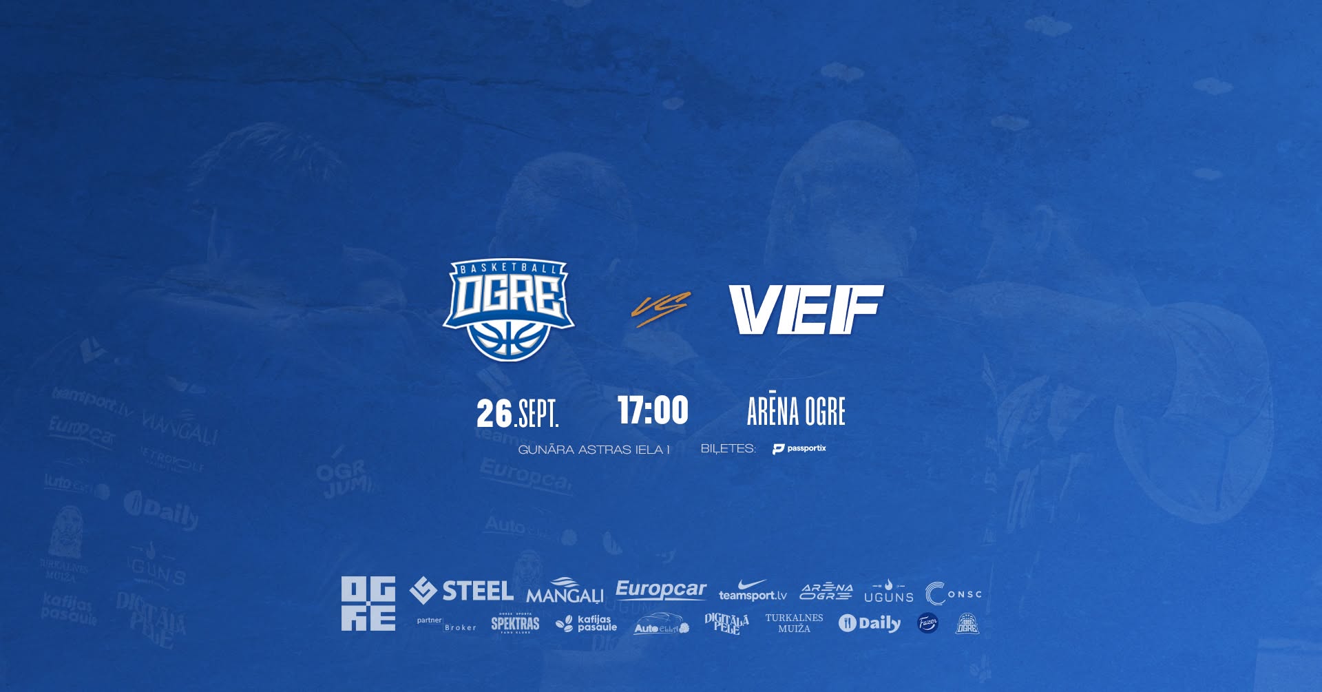 Optibet Latvijas - Igaunijas basketbola līga BK OGRE pret VEF RĪGA
