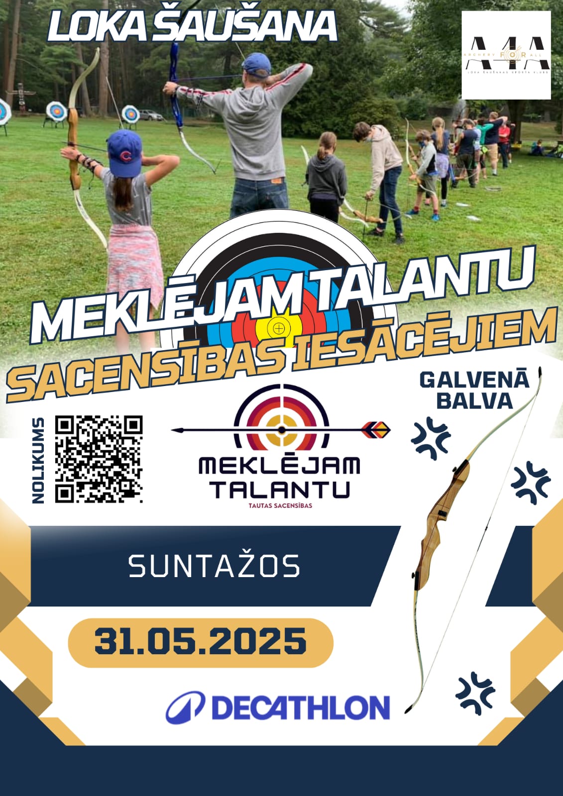 Meklējam talantu - Loku šaušanas sacensības iesācējiem