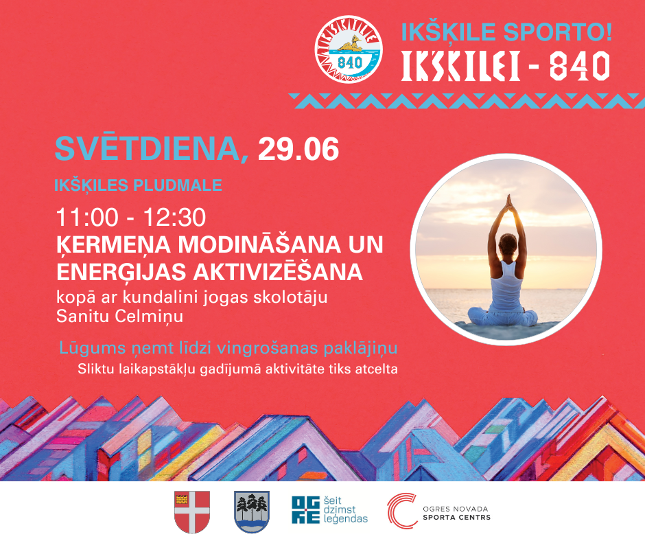 🌞 IKŠĶILE SPORTO! AICINA UZ RĪTA JOGAS NODARBĪBU PIE ŪDENS