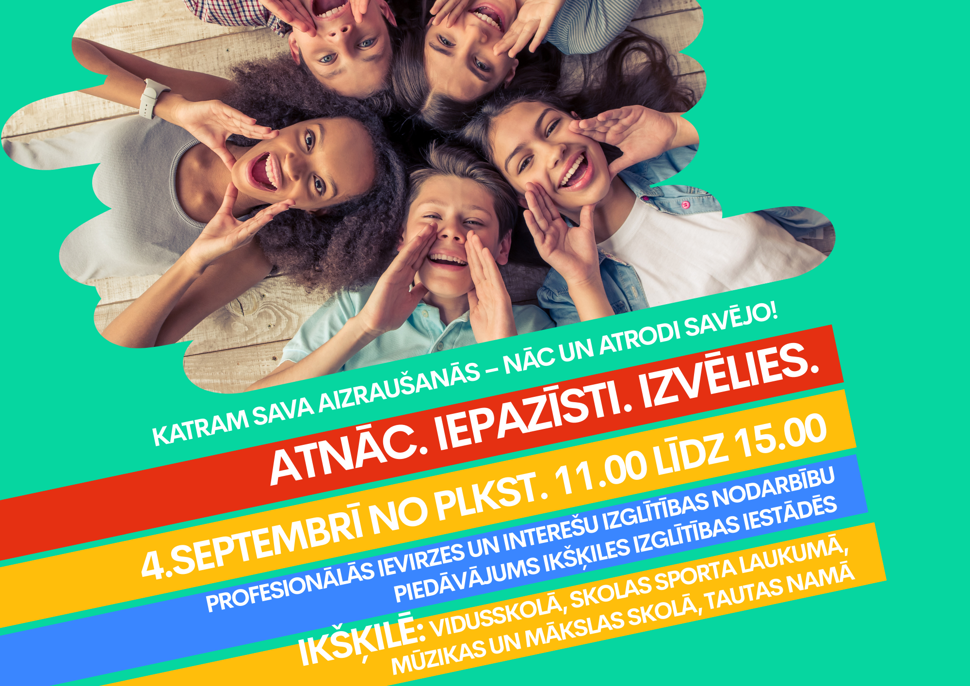 4.septembrī nāc un iepazīsti interešu izglītības piedāvāju Ikšķilē