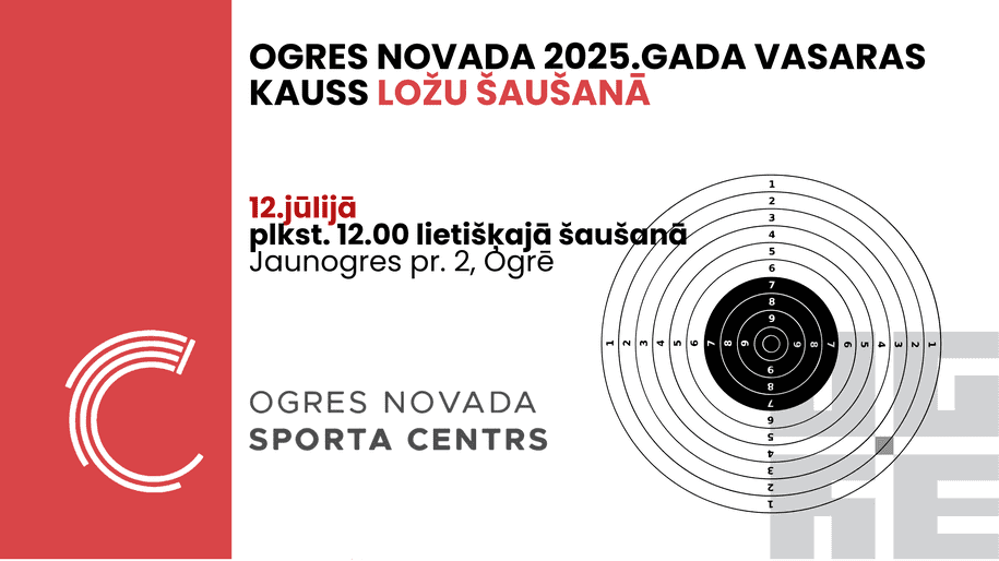 Ogres NSC kauss “Vasara 2025” lietišķajā šaušanā