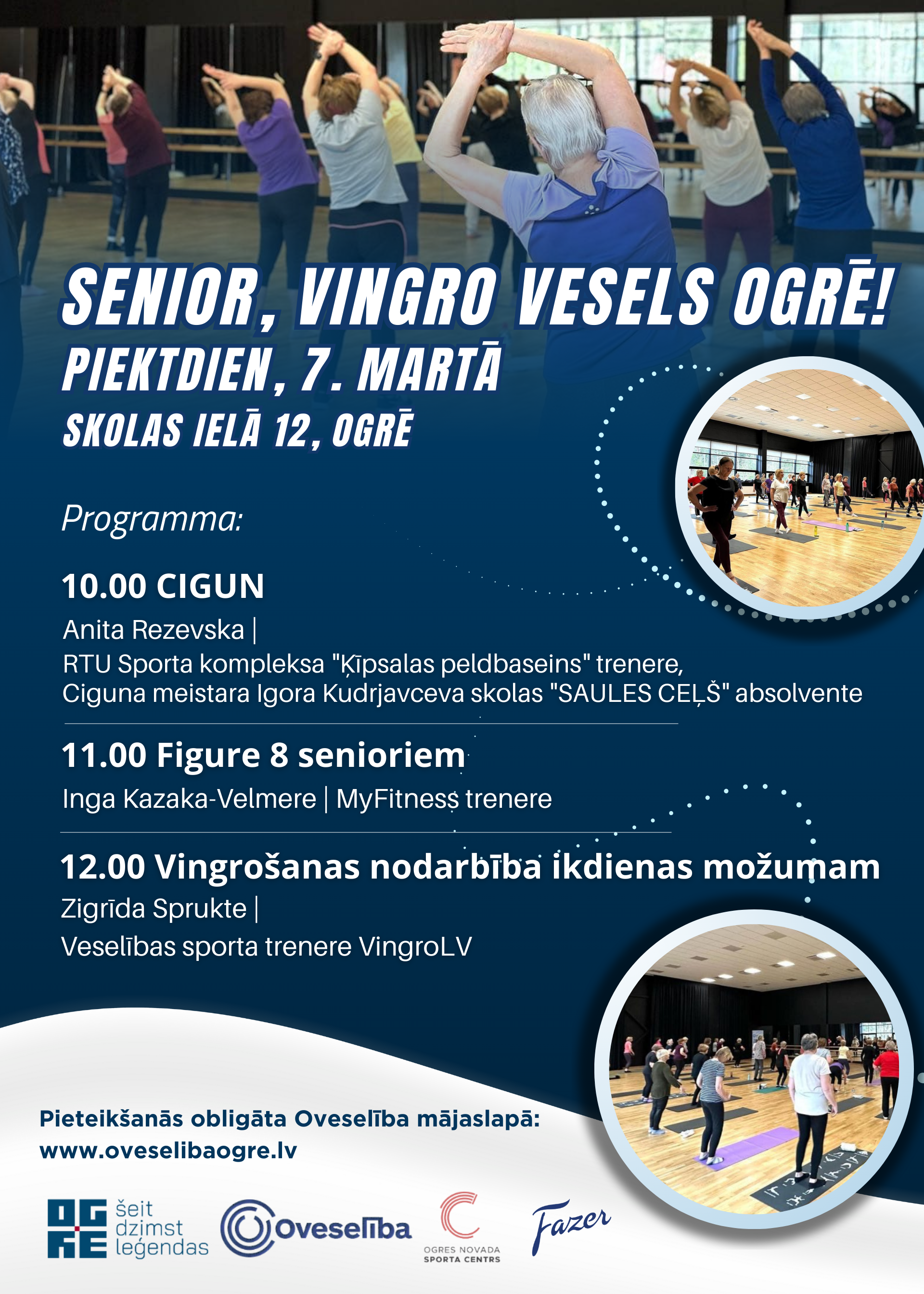 Senior, vingro vesels Ogrē! | 2025.gada 7.martā no plkst.10.00