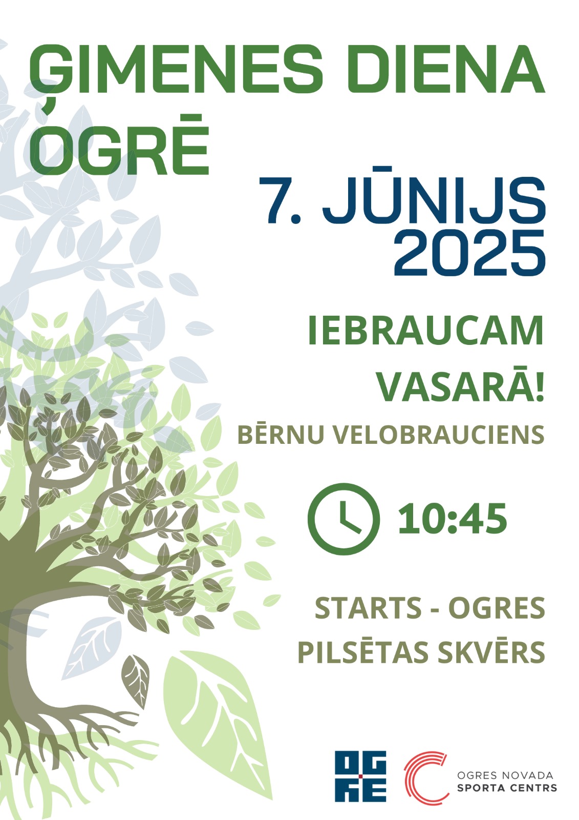 Ģimenes dienas bērnu velobrauciens - 7.jūnijā
