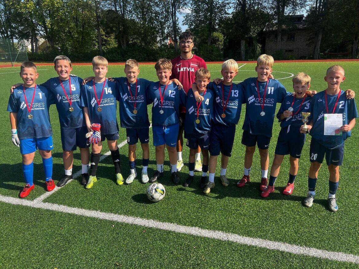 Ogres novada skolu sporta spēles futbolā 6.-7.klasēm lielo skolu grupā