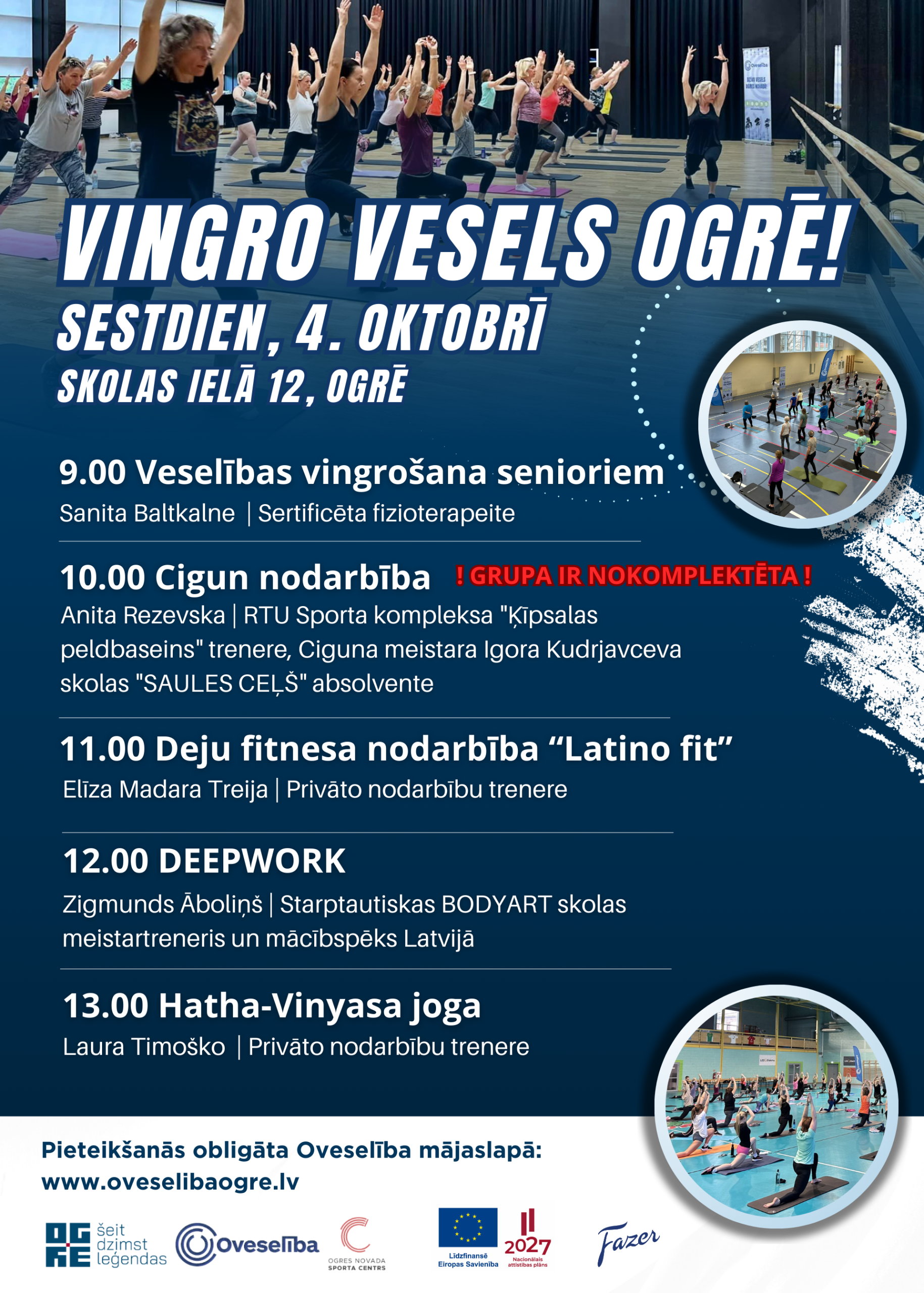 Vingro Vesels Ogrē - 4.oktobrī